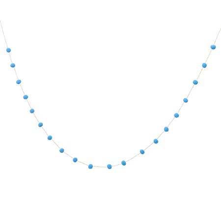 Azul Céu - Guirlanda Mini Pompom