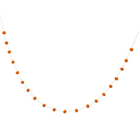 Laranja - Guirlanda Mini Pompom