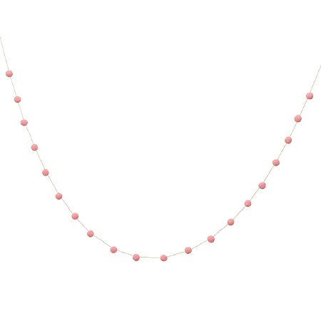 Rosa Flamingo - Guirlanda Mini Pompom