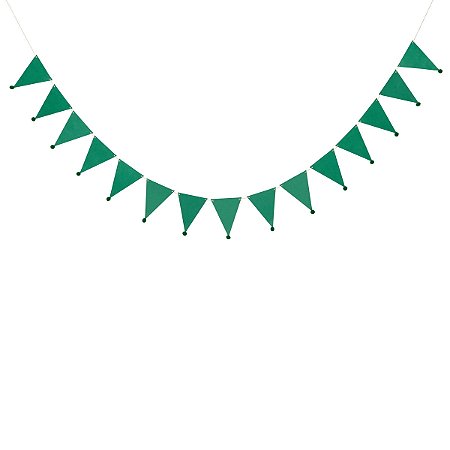 Verde Folha - Guirlanda Bandeirola