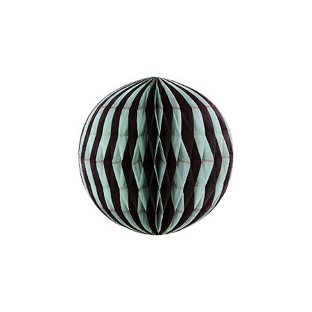Verde Menta e Preto Listra - Globo P