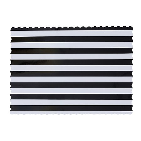 Listra Preto E Branco - Jogo Americano (5 und)