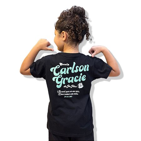 CAMISETA CARLSON GRACIE ESCOLA DE LUTA INFANTIL