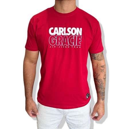 CAMISETA CARLSON GRACIE FLUOR - VERMELHA