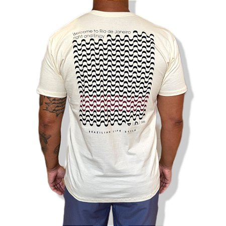 CAMISETA FIGHT AND ENJOY - OFF WHITE