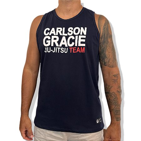 REGATA CARLSON GRACIE JJ TEAM - AZUL MARINHO