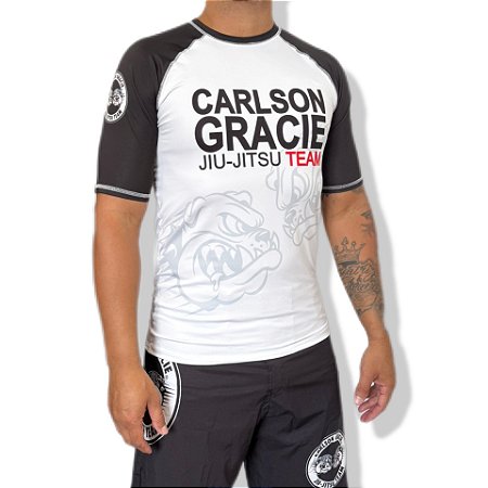 RASHGUARD CARLSON GRACIE WHITE - PRETO