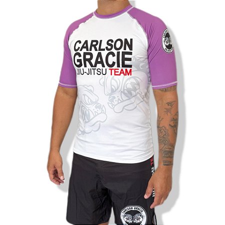 RASHGUARD CARLSON GRACIE WHITE - ROXA