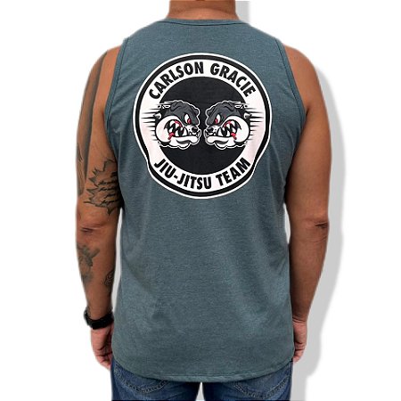 REGATA CARLSON GRACIE LOGO - VERDE MESCLA