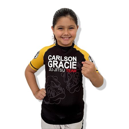 RASHGUARD CARLSON GRACIE MANGA CURTA - AMARELA