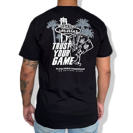 CAMISETA LAS VEGAS TRUST YOUR GAME - PRETO