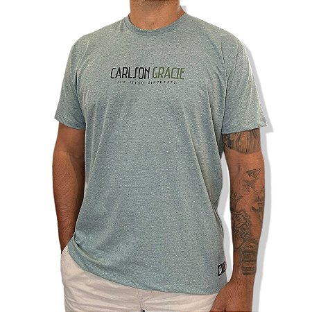 CAMISETA CARLSON GRACIE BASIC - VERDE MESCLA