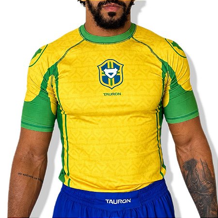 RASHGUARD TAURON JIU-JITSU BRASILEIRO - AMARELO