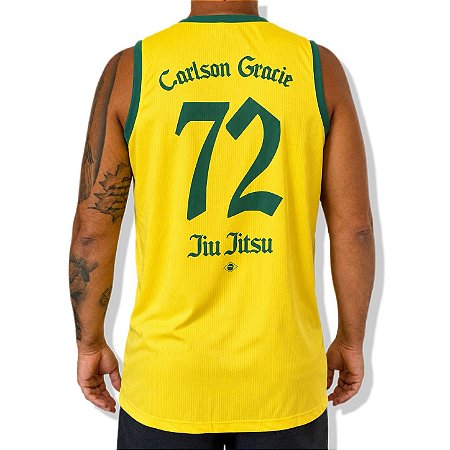 REGATA BASQUETE COLLAB CARLSON GRACIE BRASIL - AMARELA