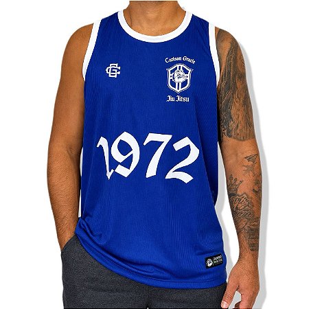 REGATA BASQUETE COLLAB CARLSON GRACIE BRASIL - AZUL