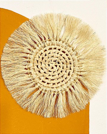 Mandala de Sisal e Carnaúba | 20 cm