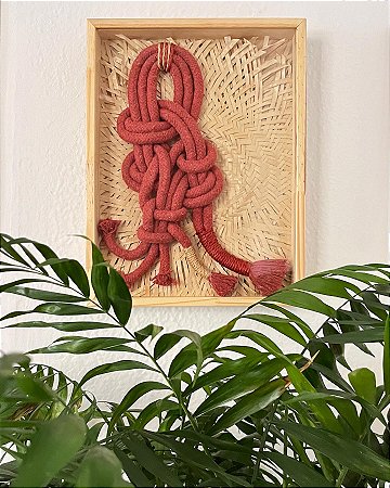 Escultura de Parede Inti | em Moldura Caixa 32 cm x 42 cm