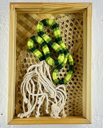 Escultura Leaf | em Moldura Caixa 22 cm x 32 cm