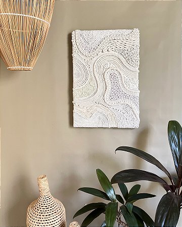 Painel Blooming Cru | 40 cm x 60 cm