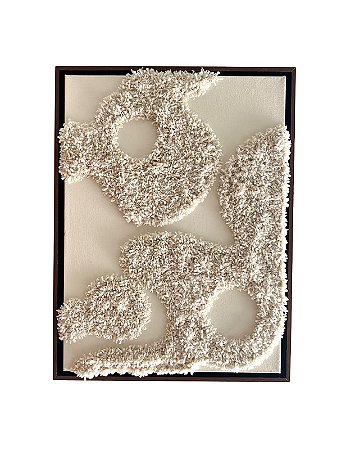 Quadro Fiber Art Cloud 3 | com Moldura 32cm x 44cm