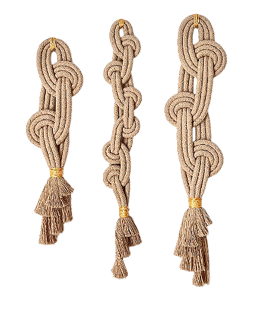 Adornos de Parede Fluid, Flow & Curves Off White | Trio