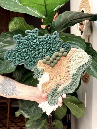 Painel de Parede Biomas em Fiber Art | 35cm x 35cm