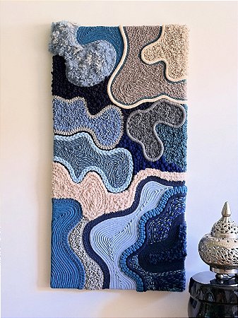 Painel de Parede Entre Céu e Mares | 60cm x 120cm