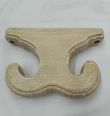 SUPORTE DUPLO EM MADEIRA PARA TETO 21/32MM PÁTINA CAMURÇA
