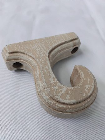 SUPORTE EM MADEIRA 21MM PARA TETO COR PÁTINA CAMURÇA