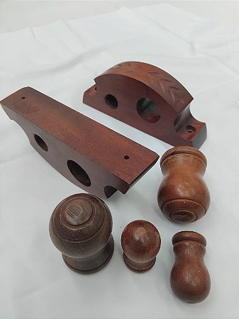 SUPORTE DE TETO EM MADEIRA DUPLO FECHADO 21/32MM