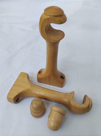 SUPORTE EM MADEIRA ABERTO 21MM MARFIM