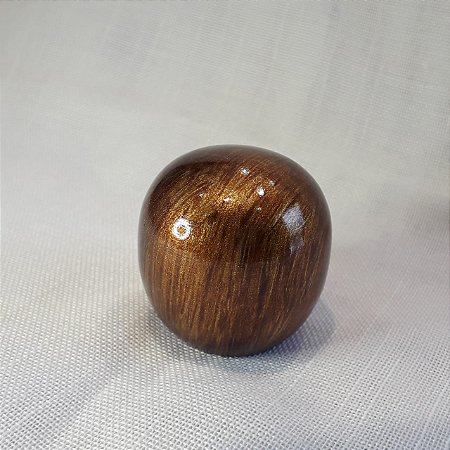 PONTEIRA BOLA P/ VARÃO DE MADEIRA 21MM OURO VELHO