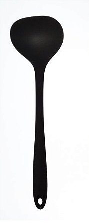 Concha Cabo Maciço 29,5cm em Silicone Preto UnyHome