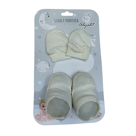 KIT 2 PEÇAS - PANTUFA E LUVA