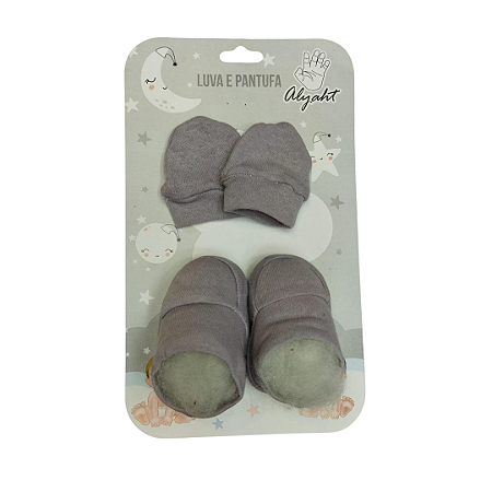 KIT 2 PEÇAS - PANTUFA E LUVA