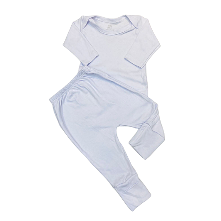KIT 2 BODY MANGA LONGA SUEDINE REATIVO LISO 123 / CALÇA PUNHO  REATIVO LISO 123