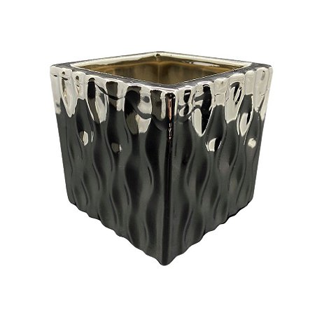 Vaso Cromado Quadrado P