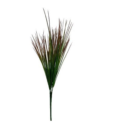 Folhagem Artificial - Capim verde com pontas roxas