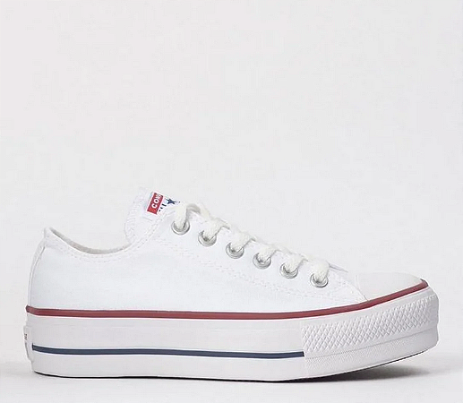 Tênis Allstar/converse Branco/bordo/branco