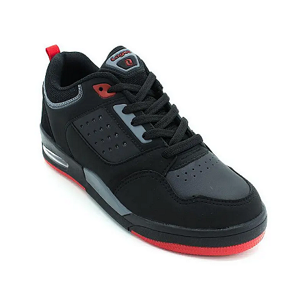 Tênis Logus Preto vermelho