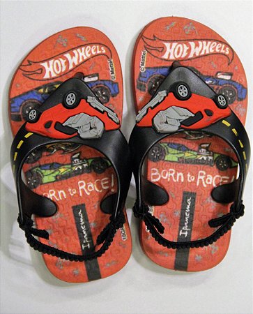 Sandália Ipanema Preto/vermelho