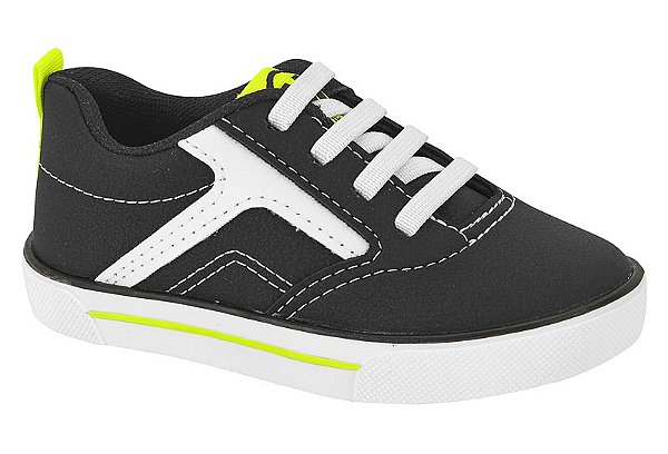 Sapato Molekinho Preto/branco