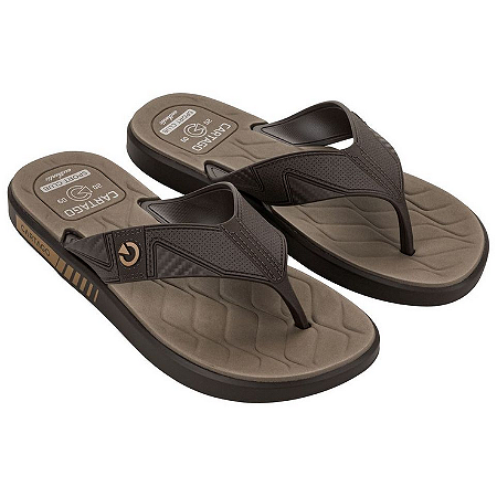 Chinelo Cartago Marrom/marrom