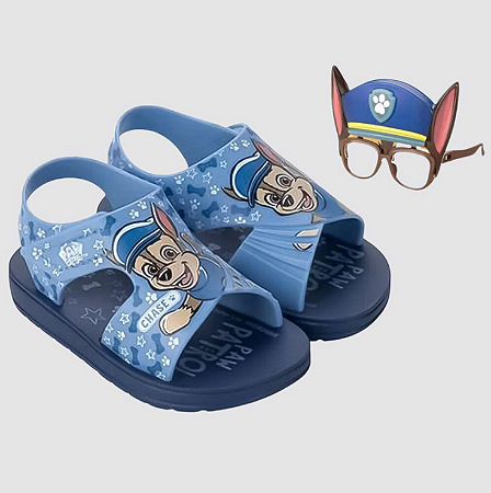 Sandália Patrulha canina Azul/azul claro