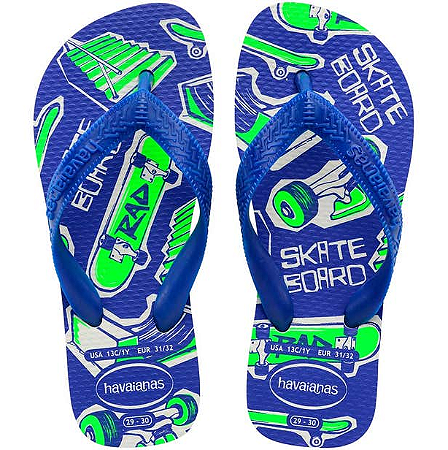 Chinelo Havaianas Branco/azul