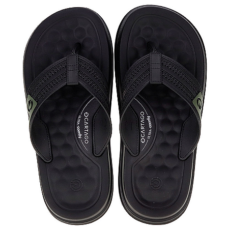 Chinelo Cartago Preto/preto
