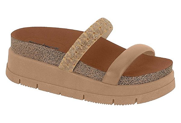 Sandália Moleca Creme