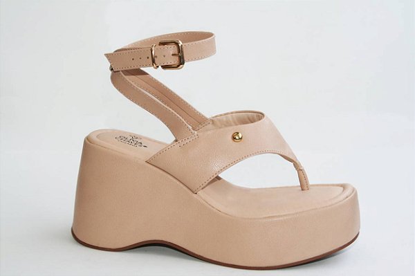 Sandália Olivia Chaves Be NudeOuroPreto