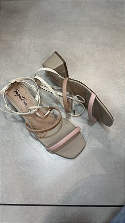 Sandália Raquel Dias Porcelana/candy/off