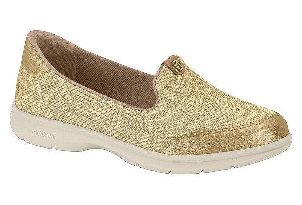 Tênis Modare Dourado/tan